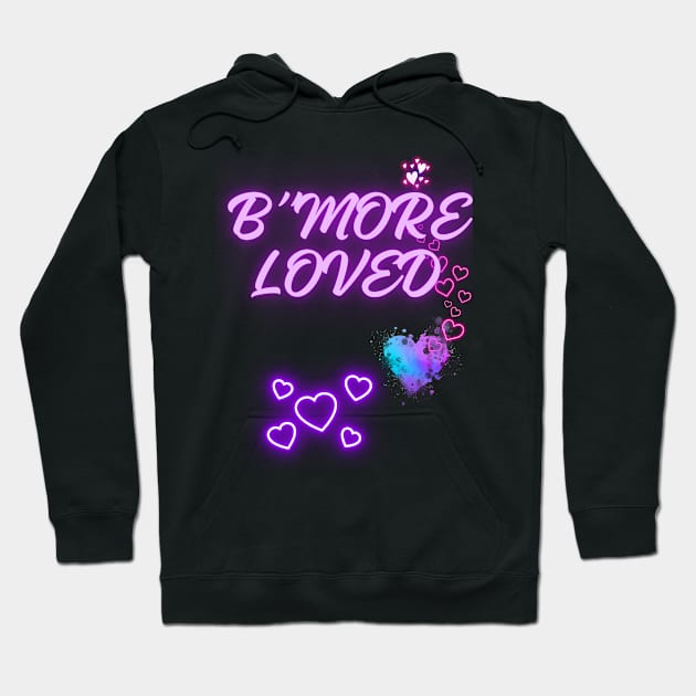 B'MORE LOVED HEART DESIGN Hoodie by The C.O.B. Store